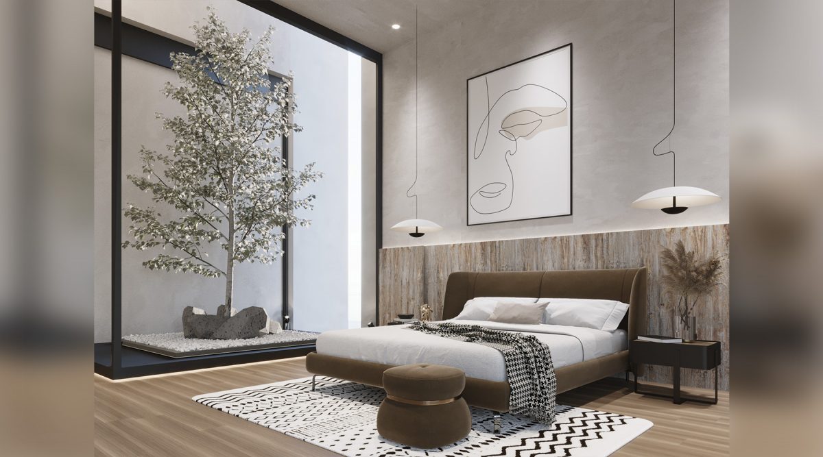 Modern Scandinavian Style Master Bedroom