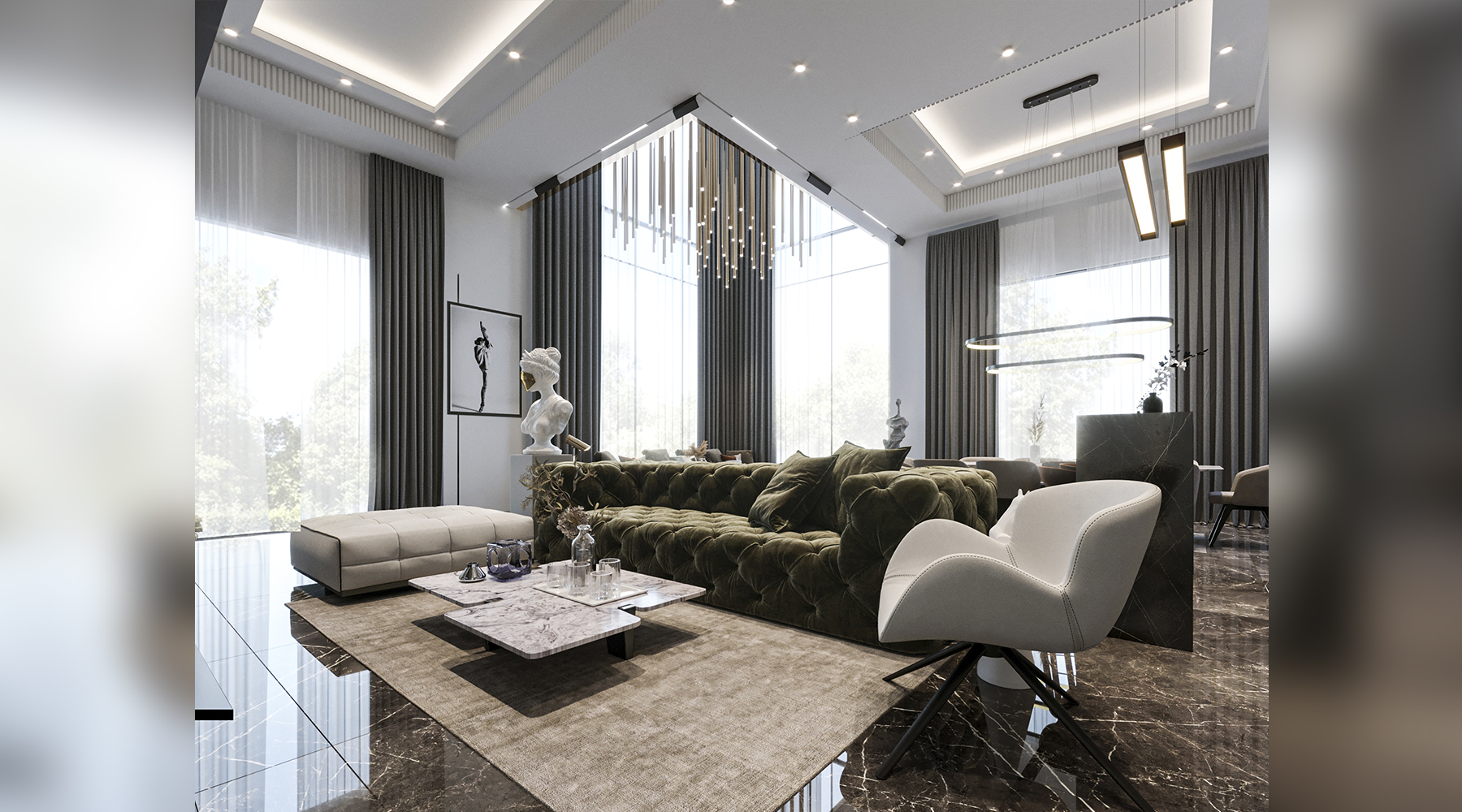 A Luxurious Open-Plan Living
